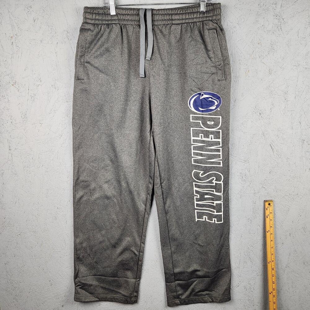 Penn State Nittany Lions Pants Mens Large Gray NCAA Football Fleece Sweatpants
